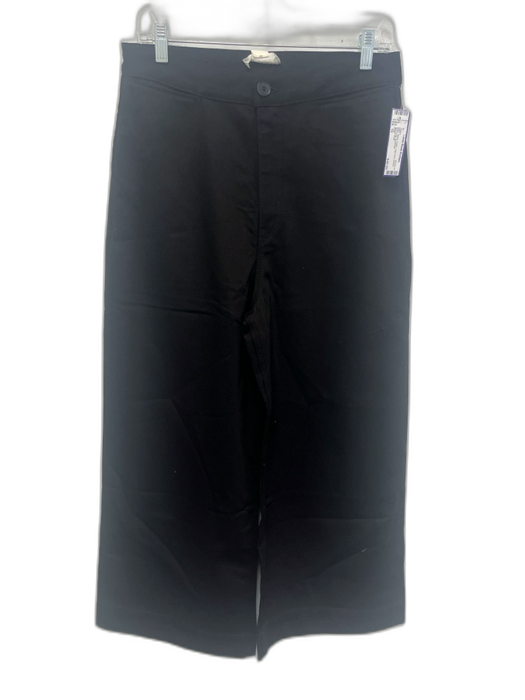 COS Size 10 Black Cotton High Rise Darted Wide Leg Jeans Black / 10