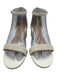 Betsy Johnson Shoe Size 7.5 Pearl White Manmade Material Toe Strap Sandals Pearl White / 7.5