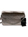 Kate Spade Metallic Pink Leather Flap Logo silver hardware Crossbody Strap Bag Metallic Pink / Small