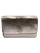 Kate Spade Metallic Pink Leather Flap Logo silver hardware Crossbody Strap Bag Metallic Pink / Small