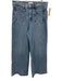 Frame Size 31 Light Wash Cotton Denim High Rise Patch Pocket Slim Palazzo Jeans Light Wash / 31