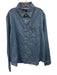 Not Yet Home Size XL Light Wash Cotton Long Sleeve Button Front Collar Top Light Wash / XL