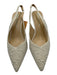 Betsey Johnson Shoe Size 8 White Synthetic Pointed Toe Faux Pearl Low Heel Pumps White / 8