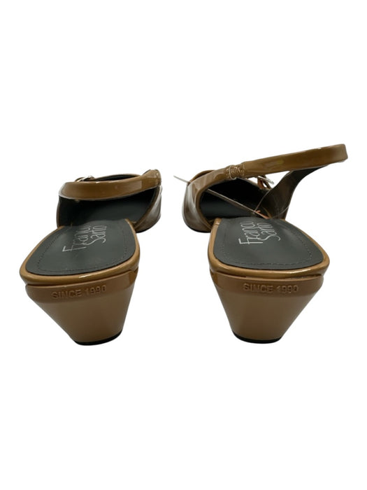Franco Sarto Shoe Size 6.5 Tan Brown Manmade Material Pointed Toe Patent Pumps Tan Brown / 6.5