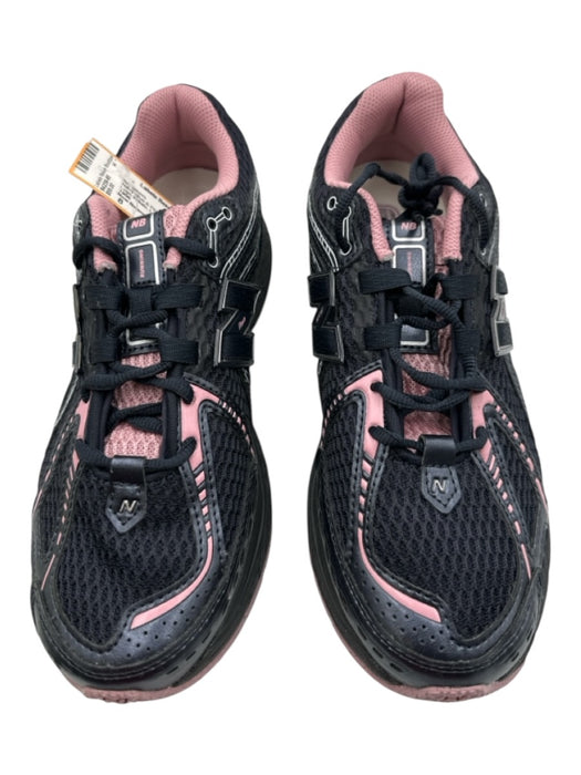 New Balance Shoe Size 8 Navy Blue & Pink Synthetic Leather trim Lace Up Sneakers Navy Blue & Pink / 8