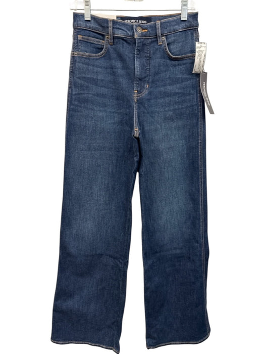 Veronica Beard Size 27 Dark Wash Cotton Denim High Rise Contrast Stitch Jeans Dark Wash / 27
