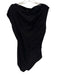 Veronica Beard Size 2 Black Viscose Sleeveless Asymmetric Neckline Top Black / 2