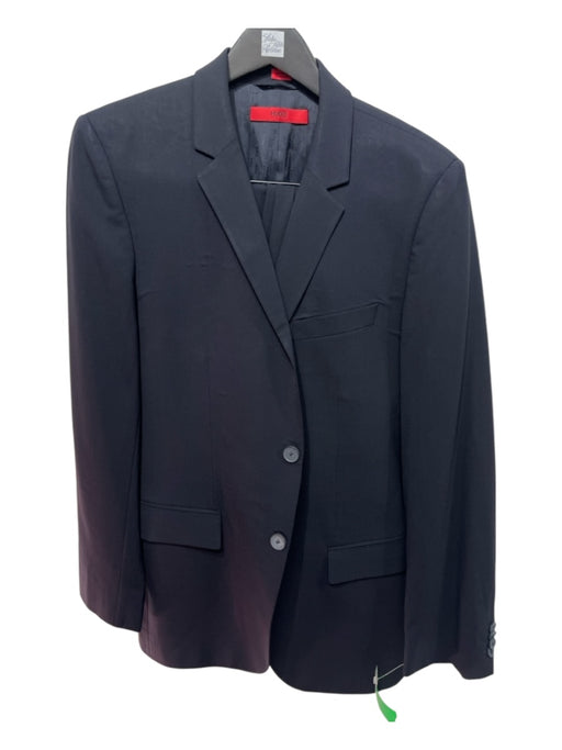 Hugo Boss Navy Blue Solid 2 Button Men's Suit Navy Blue / Est L