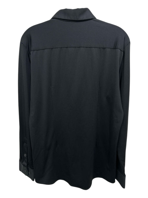 Mizzen + Main Size Est L Black Polyester Button Down Men's Long Sleeve Shirt Black / Est L
