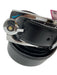 Montblanc Black Leather Silver Hardware Men's Belt Black / M/L