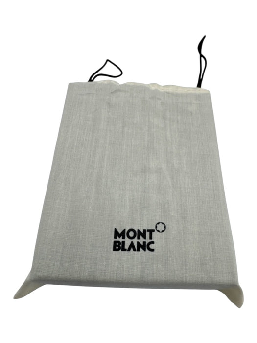 Montblanc Box Incl Black Saffiano Leather Silver Hardware Card Holder Wallet Black