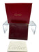 Cartier Box Incl Red Leather Gold Hardware Card Slots Logo Men's Wallet Red