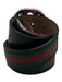 Gucci AS IS Black, Green & Red Leather Men's Belt Black, Green & Red