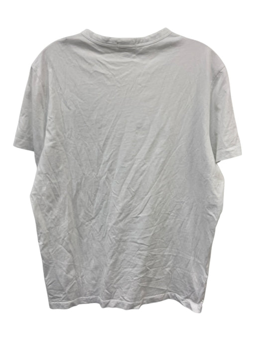 Moncler Size XL White Cotton Solid Men's Short Sleeve Shirt White / XL
