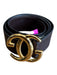 Gucci Brown & Gold Leather Men's Belt Brown & Gold