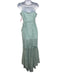 Michael Costello x Revolve Size L Seafoam Blue Nylon & Cotton Lace Wrap Dress Seafoam Blue / L