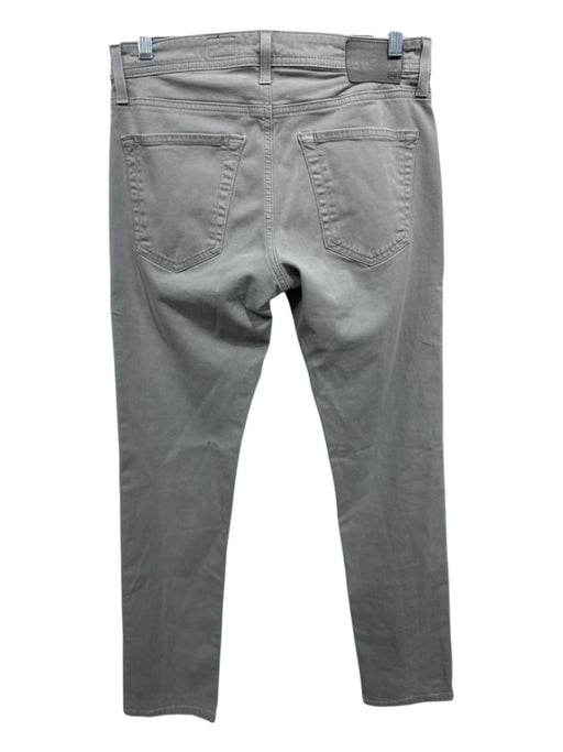 AG Size Est 28 Gray Cotton Blend Solid Slim Khakis Men's Pants Gray / Est 28