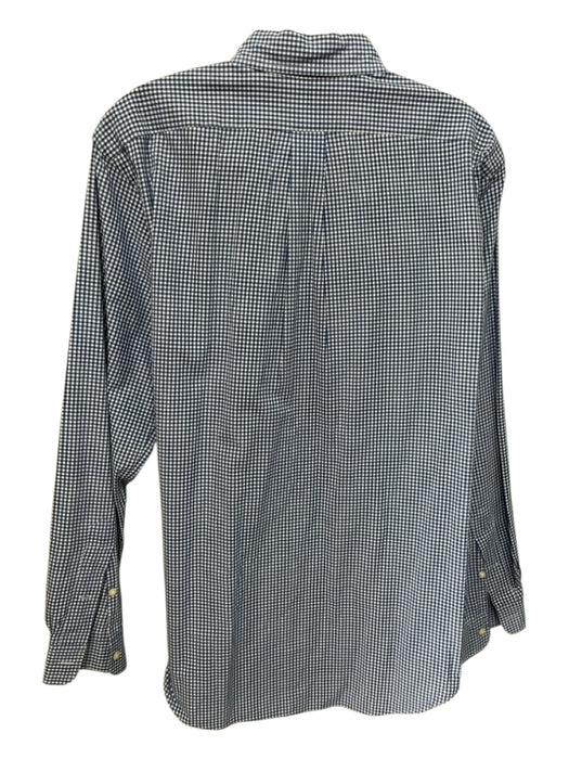Ralph Lauren Size M Blue & White Cotton Plaid Button Down Long Sleeve Shirt Blue & White / M
