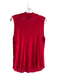 Armani Exchange Size L Red Lyocell Knit High Neck Sleeveless Long Line Top Red / L