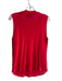 Armani Exchange Size L Red Lyocell Knit High Neck Sleeveless Long Line Top Red / L