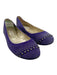 Jimmy Choo Shoe Size 36 Purple & Gunmetal Suede Studded Round Toe Slipper Flats Purple & Gunmetal / 36