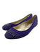 Jimmy Choo Shoe Size 36 Purple & Gunmetal Suede Studded Round Toe Slipper Flats Purple & Gunmetal / 36