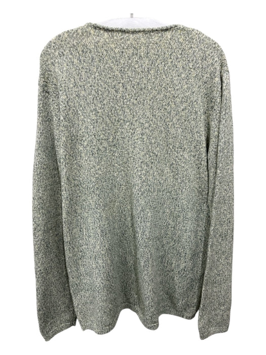 Georgia Alice Size 8 Light Green Cotton & Polyester Heathered Knit V Neck Top Light Green / 8