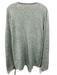Georgia Alice Size 8 Light Green Cotton & Polyester Heathered Knit V Neck Top Light Green / 8