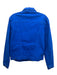 L'agence Size L Blue Cotton Blend Denim Button Front Long Sleeve Collared Jacket Blue / L