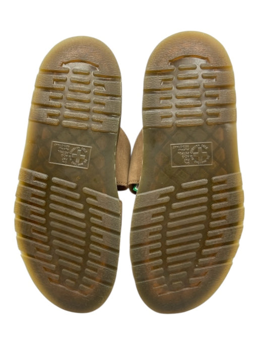 Dr. Martens Shoe Size S Taupe & Black Suede Rubber Sole Double Strap Sandals Taupe & Black / S