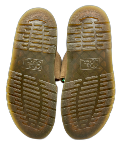 Dr. Martens Shoe Size S Taupe & Black Suede Rubber Sole Double Strap Sandals Taupe & Black / S