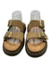 Dr. Martens Shoe Size S Taupe & Black Suede Rubber Sole Double Strap Sandals Taupe & Black / S