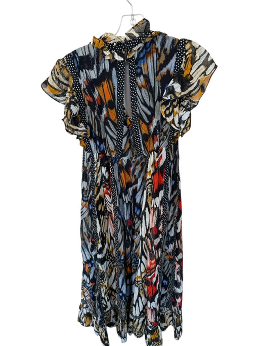 Maeve Size XS Multi Polyester Blend V Neck Butterfly Maxi Dress Multi / XS
