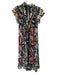 Maeve Size XS Multi Polyester Blend V Neck Butterfly Maxi Dress Multi / XS