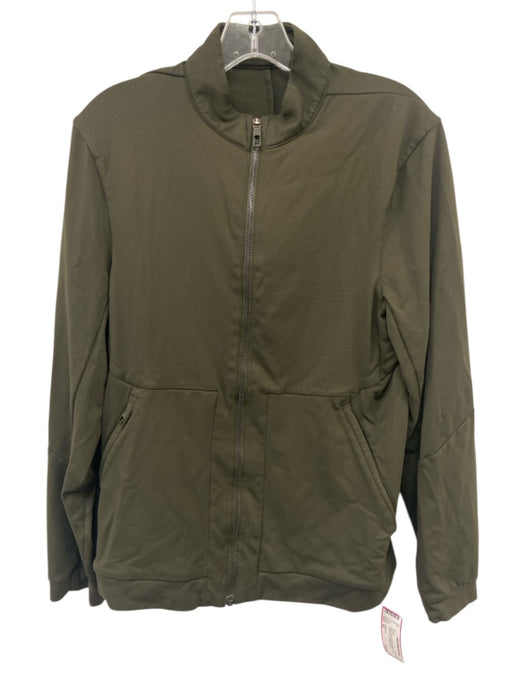 Lululemon Size XS Olive Green Synthetic Solid Zip UP Athleisure Men's Jacket Olive Green / XS