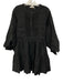 Hyacinth House Size S Black Tencel & Polyester Long puff sleeve Pintuck Dress Black / S