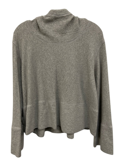Lululemon Size S Gray Cotton Blend Long Sleeve Textured Hood Sweater Gray / S