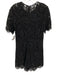 Veronica Beard Size 6 Navy Blue & Black Cotton & Nylon Short Sleeve Romper Navy Blue & Black / 6