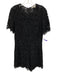Veronica Beard Size 6 Navy Blue & Black Cotton & Nylon Short Sleeve Romper Navy Blue & Black / 6