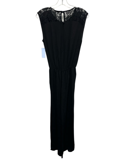 Karina Grimaldi Size XS Black Lace Keyhole Back Elastic Waist Wide Leg Jumpsuit Black / XS
