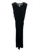 Karina Grimaldi Size XS Black Lace Keyhole Back Elastic Waist Wide Leg Jumpsuit Black / XS