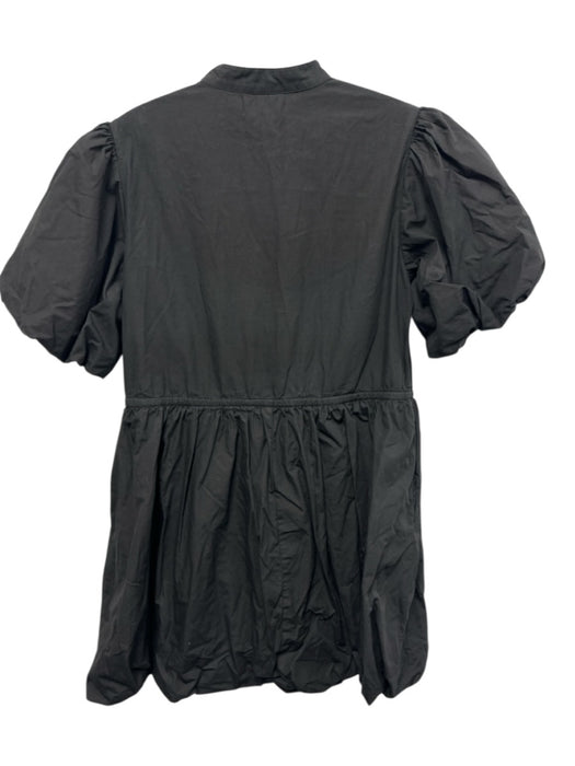 Elizabeth James the Label Size S Black Cotton Drawstring Waist Bubble Hem Dress Black / S