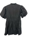 Elizabeth James the Label Size S Black Cotton Drawstring Waist Bubble Hem Dress Black / S