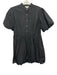 Elizabeth James the Label Size S Black Cotton Drawstring Waist Bubble Hem Dress Black / S