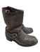 Frye Shoe Size 10.5 AS IS Dark Brown Leather Upper Round Toe Buckle Boots Dark Brown / 10.5