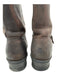 Frye Shoe Size 10.5 AS IS Dark Brown Leather Upper Round Toe Buckle Boots Dark Brown / 10.5