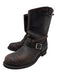 Frye Shoe Size 10.5 AS IS Dark Brown Leather Upper Round Toe Buckle Boots Dark Brown / 10.5