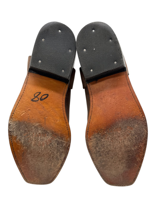 Figueroa Shoe Size 10 Box incl. Brown Leather Square Toe Harness Men's Boots Brown / 10