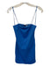 Alice & Olivia Size 4 Blue Nylon Blend Spaghetti Strap Open Back Back Zip Dress Blue / 4