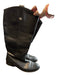 Frye Shoe Size 9 Black Leather Round Toe small heel Knee High Boots Black / 9